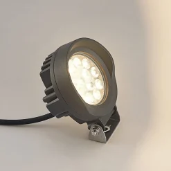 Lindby Emar LED prikspot in donkergrijs