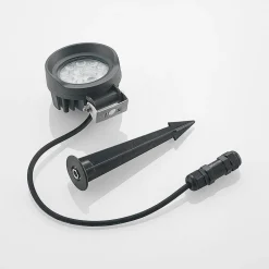 Lindby Emar LED prikspot in donkergrijs