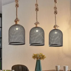 Lindby Epori hanglamp met henneptouw
