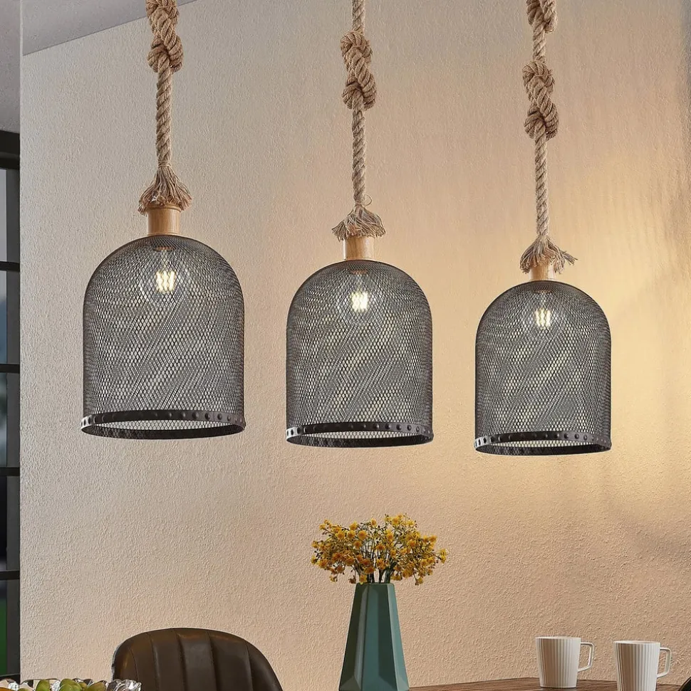 Lindby Epori hanglamp met henneptouw