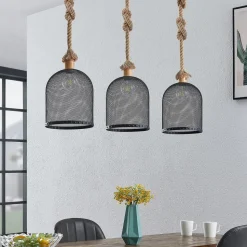 Lindby Epori hanglamp met henneptouw