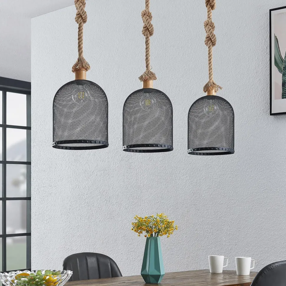 Lindby Epori hanglamp met henneptouw