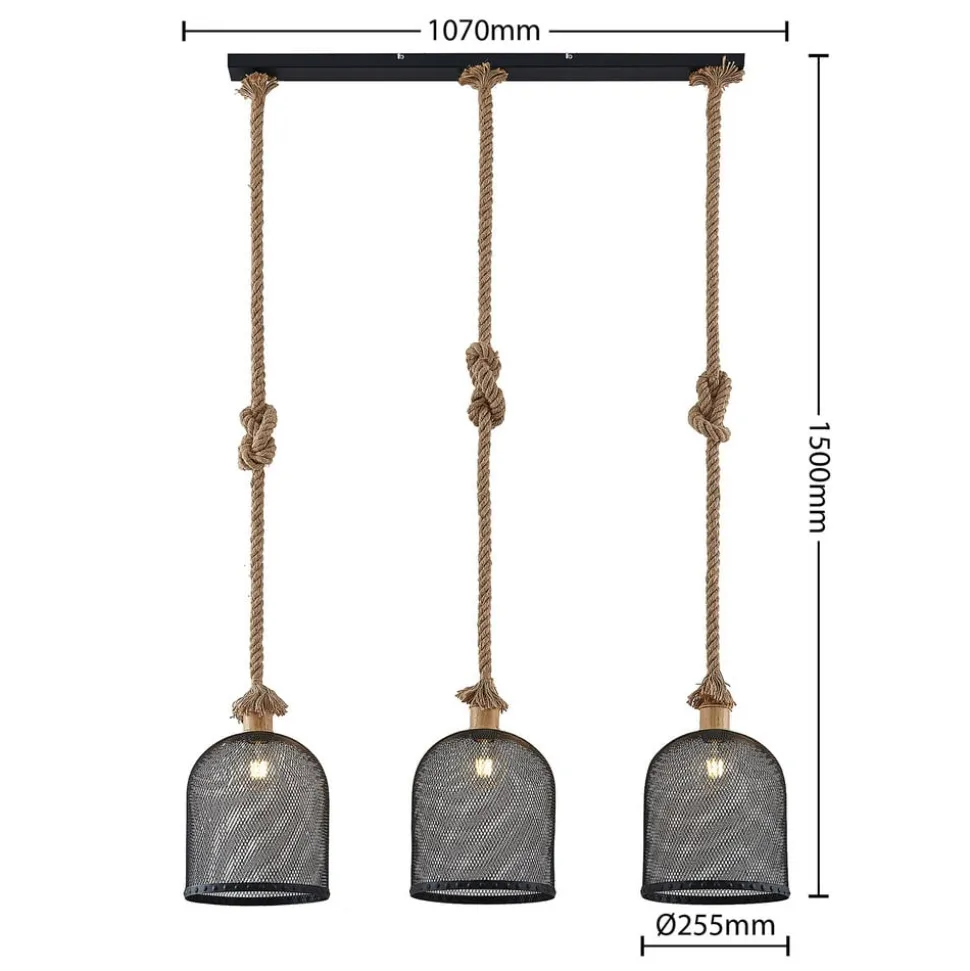 Lindby Epori hanglamp met henneptouw