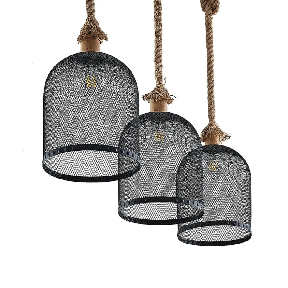 Lindby Epori hanglamp met henneptouw