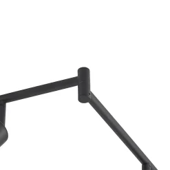 Lindby Eridia plafondspot zwart 6-lamps, lang