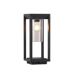 Lindby Estami sokkellamp, 35 cm, antraciet, metaal