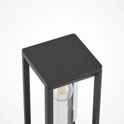 Lindby Estami sokkellamp, 35 cm, antraciet, metaal