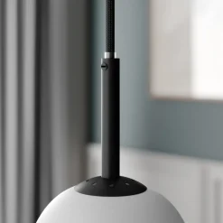 Lindby Etiena hanglamp, 5-lamps, glas opaal