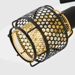 Lindby Eudoria spot 3-lamps zwart/goud