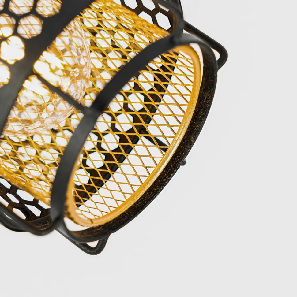 Lindby Eudoria spot 3-lamps zwart/goud