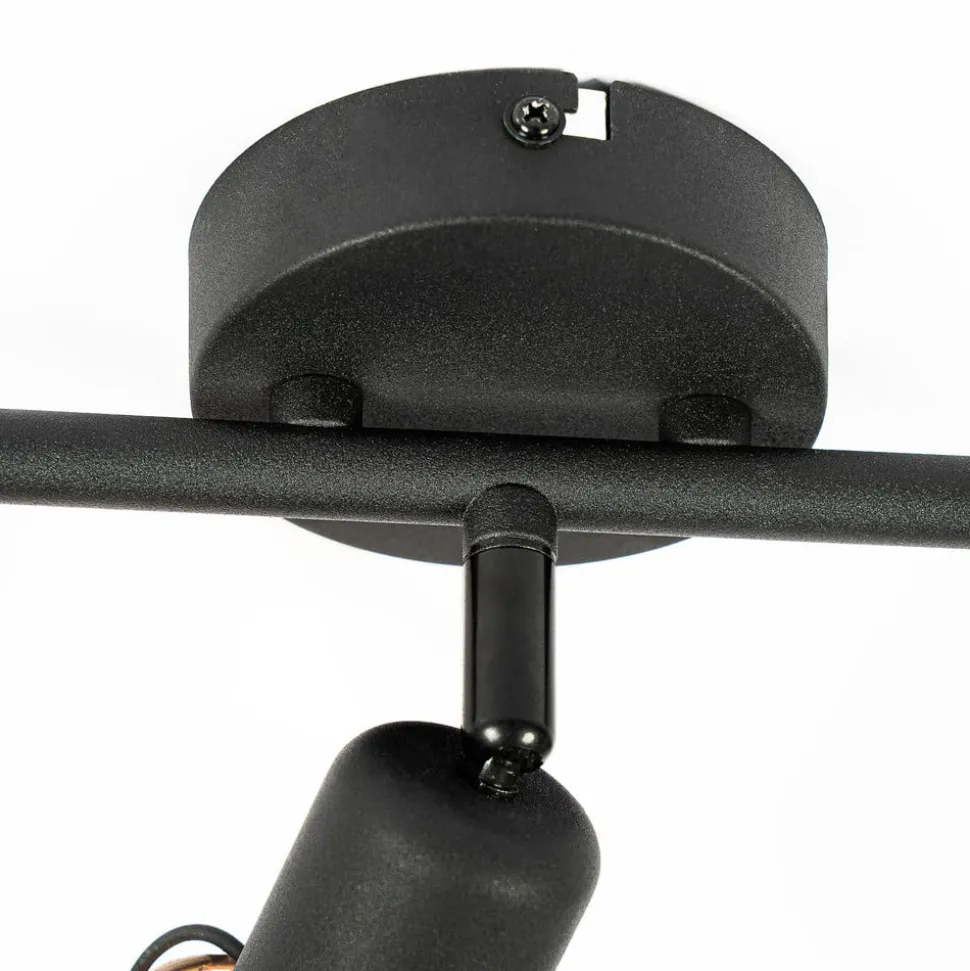 Lindby Eudoria spot 3-lamps zwart/goud