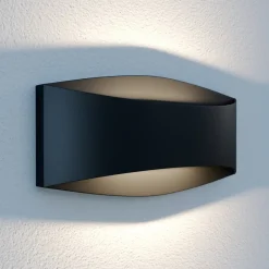 Lindby Evric LED buiten wandlamp, breedte 25,4 cm