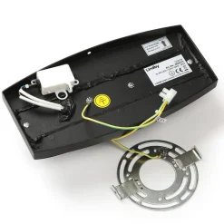 Lindby Evric LED buiten wandlamp, breedte 25,4 cm