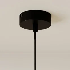 Lindby Fabronia hanglamp, rooster, glasbol