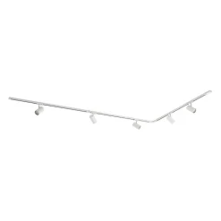 Lindby 1-fase railsysteem Linaro, GU10, wit, 5-lamps