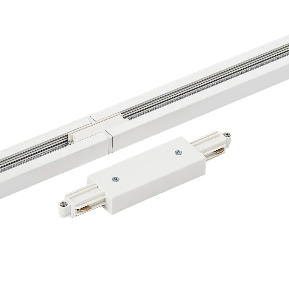 Lindby 1-fase railsysteem Linaro, GU10, wit, 5-lamps