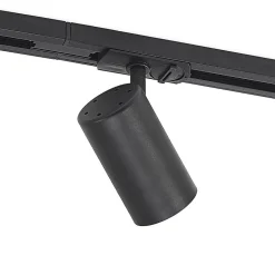 Lindby 1-fase railsysteem Linaro, GU10, 5-lamps, zwart