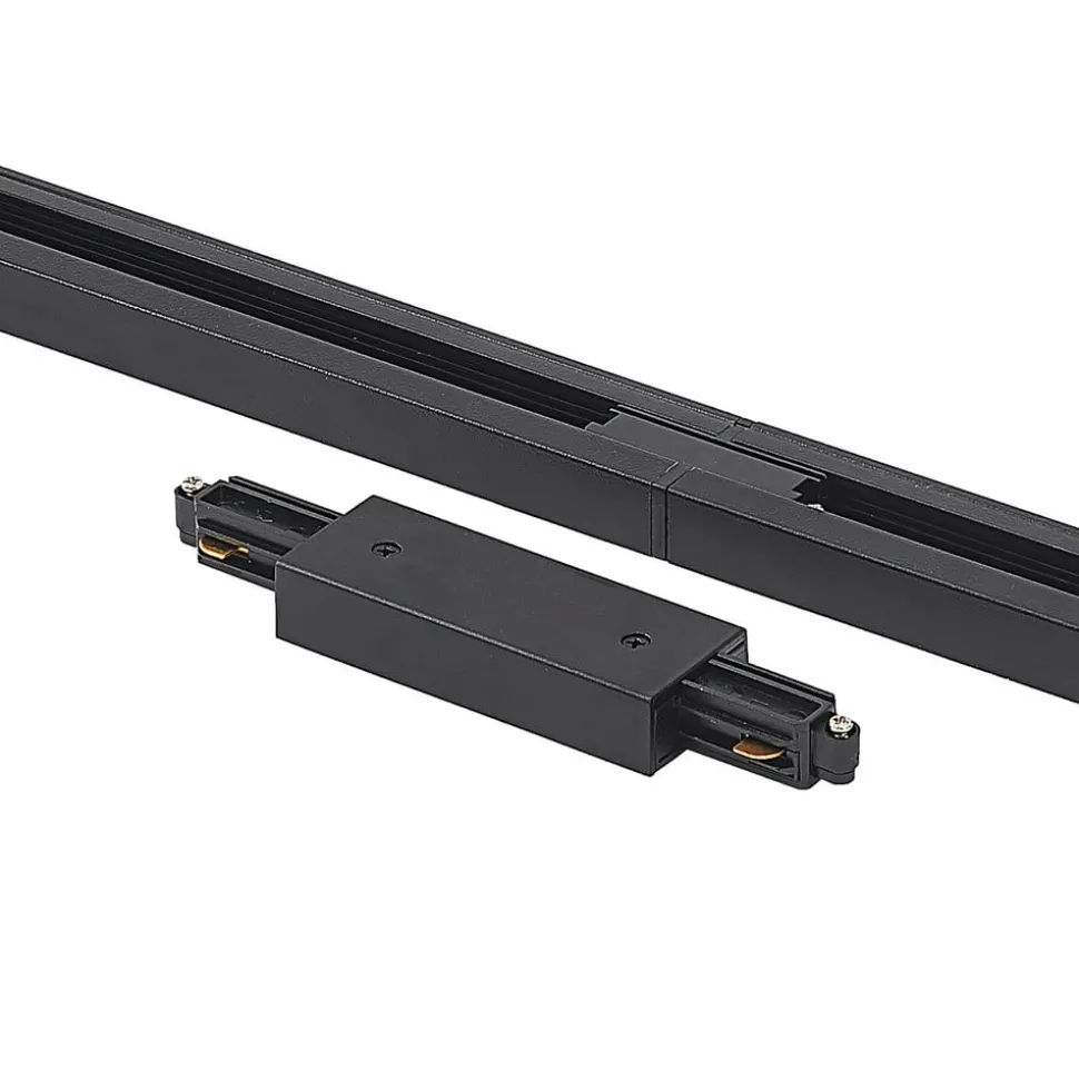 Lindby 1-fase railsysteem Linaro, GU10, 5-lamps, zwart