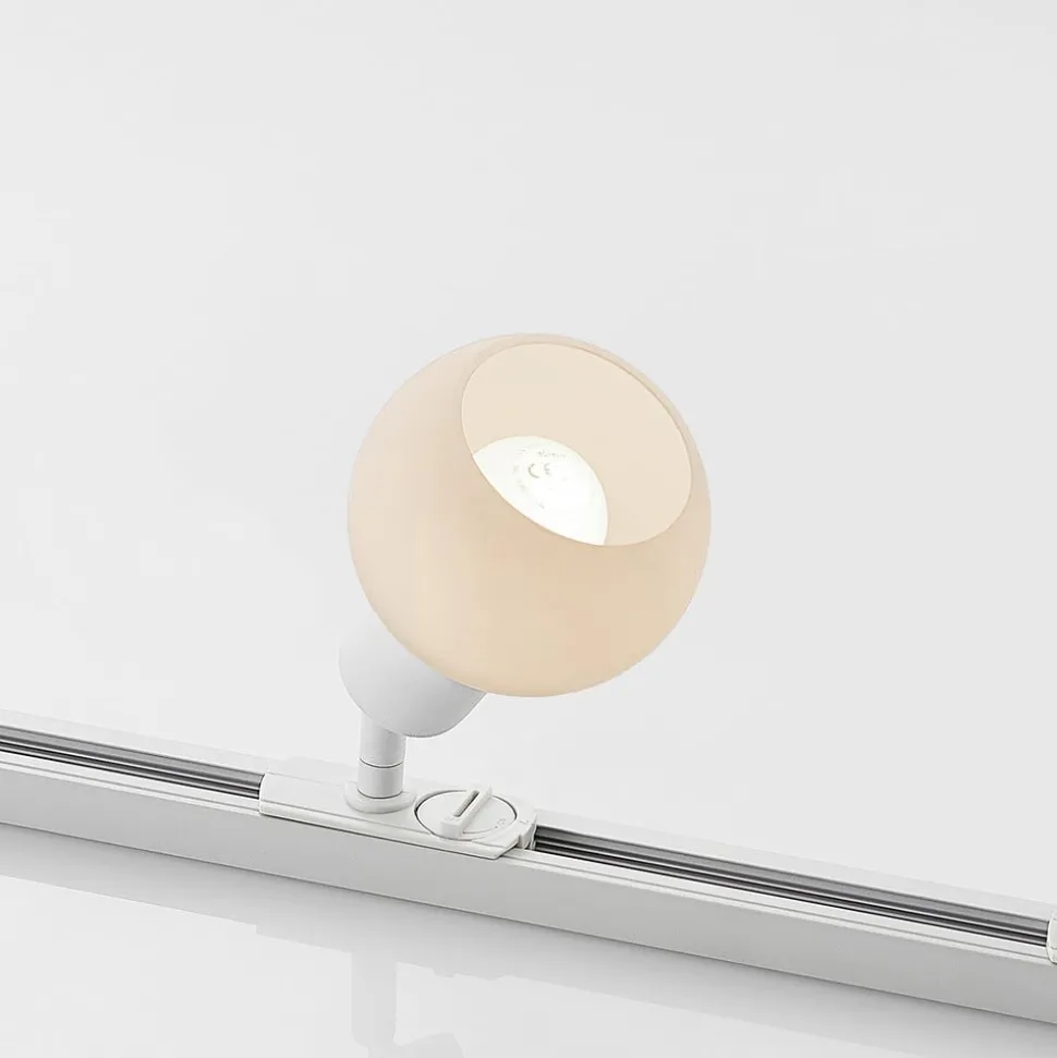 Lindby 1-fase railsysteem Linaro, E14, 4-lamps, wit