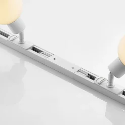 Lindby 1-fase railsysteem Linaro, E14, 4-lamps, wit