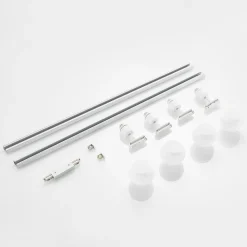 Lindby 1-fase railsysteem Linaro, E14, 4-lamps, wit