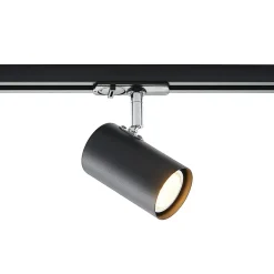 Lindby 1-fase railsysteem Linaro, GU10, 3-fasen, zwart