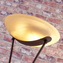 Lindby Felicia uplighter met leeslamp, roest