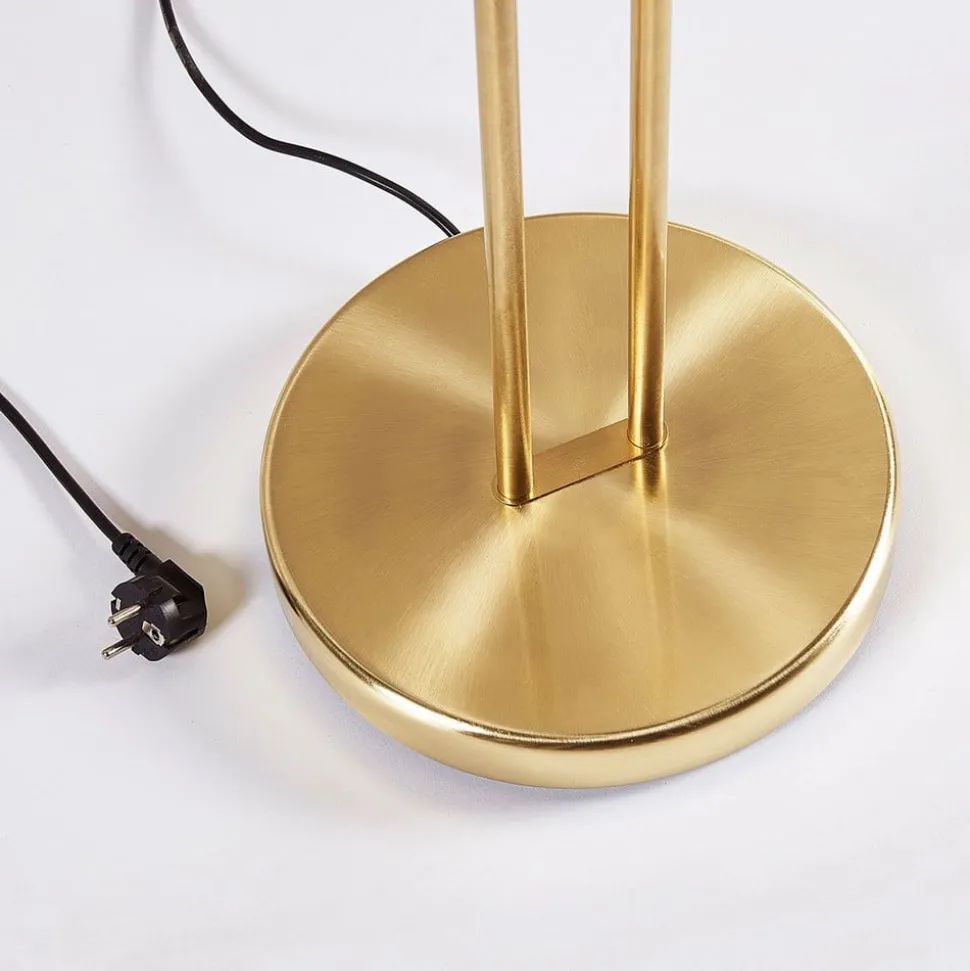 Lindby Felicia uplighter met leeslamp, messing