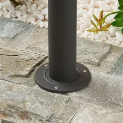 Lindby Filimon sokkellamp, 50 cm, antraciet, IP44, E27