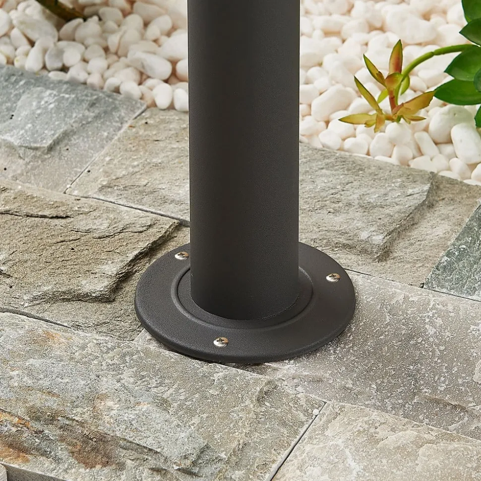 Lindby Filimon sokkellamp, 50 cm, antraciet, IP44, E27