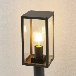 Lindby Filimon tuinpadverlichting, 80 cm, antraciet, IP44, E27