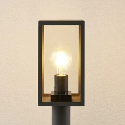 Lindby Filimon tuinpadverlichting, 80 cm, antraciet, IP44, E27