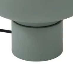 Lindby Fiora tafellamp, groen, glas, metaal, Ø 20 cm