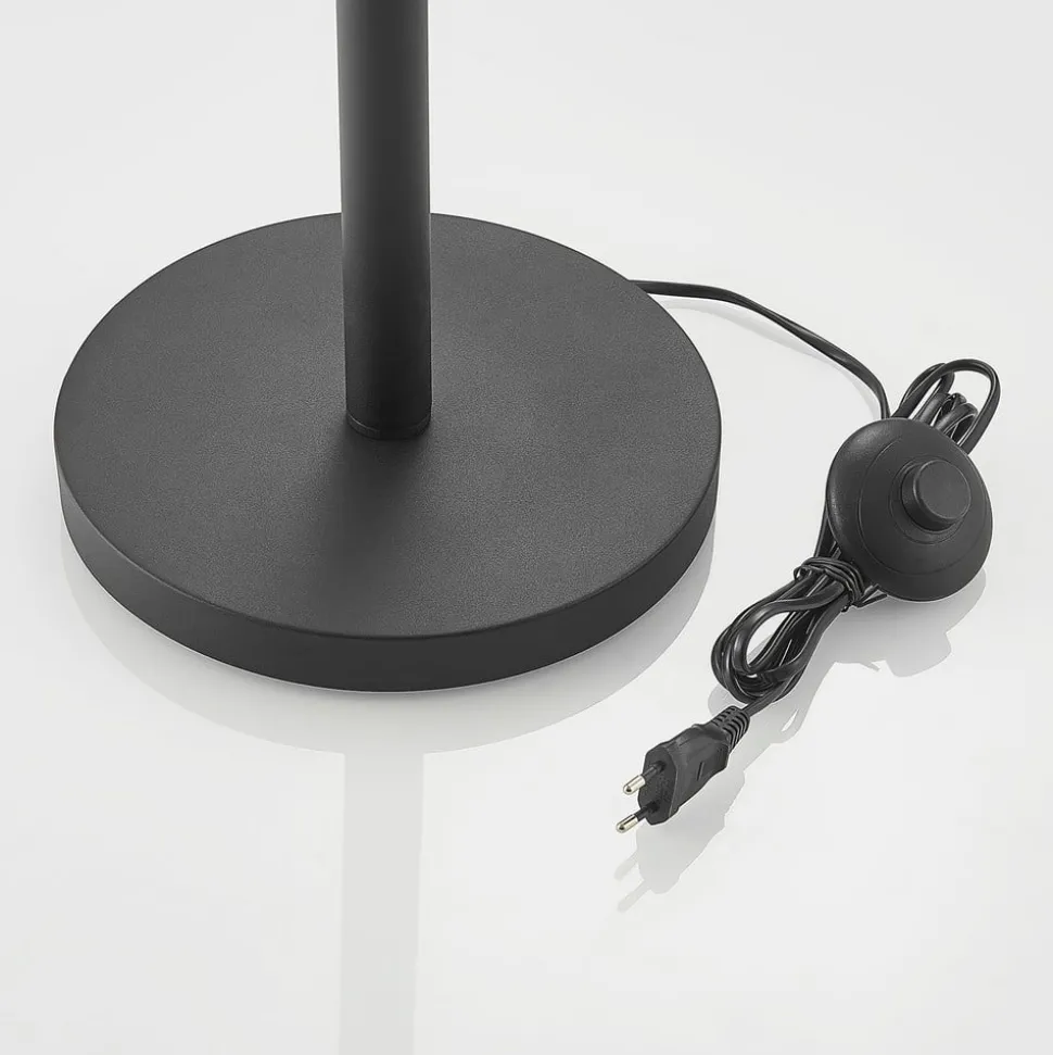 Lindby Florentine vloerlamp Kanye, 160 cm, zwart, 3-lamps.