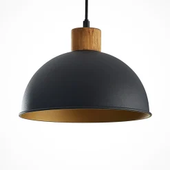 Lindby Flurin hanglamp, 3-lamps, 107cm, zwart, metaal