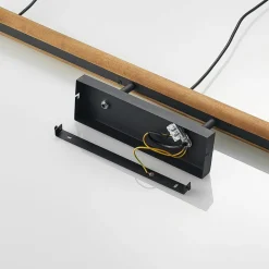 Lindby Flurin hanglamp, 3-lamps, 107cm, zwart, metaal