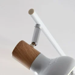 Lindby Fridolin plafondspot, 160cm, 6-lamps, wit, metaal