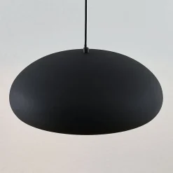 Lindby Gerwina hanglamp, zwart/goud, metaal, 40 cm, E27