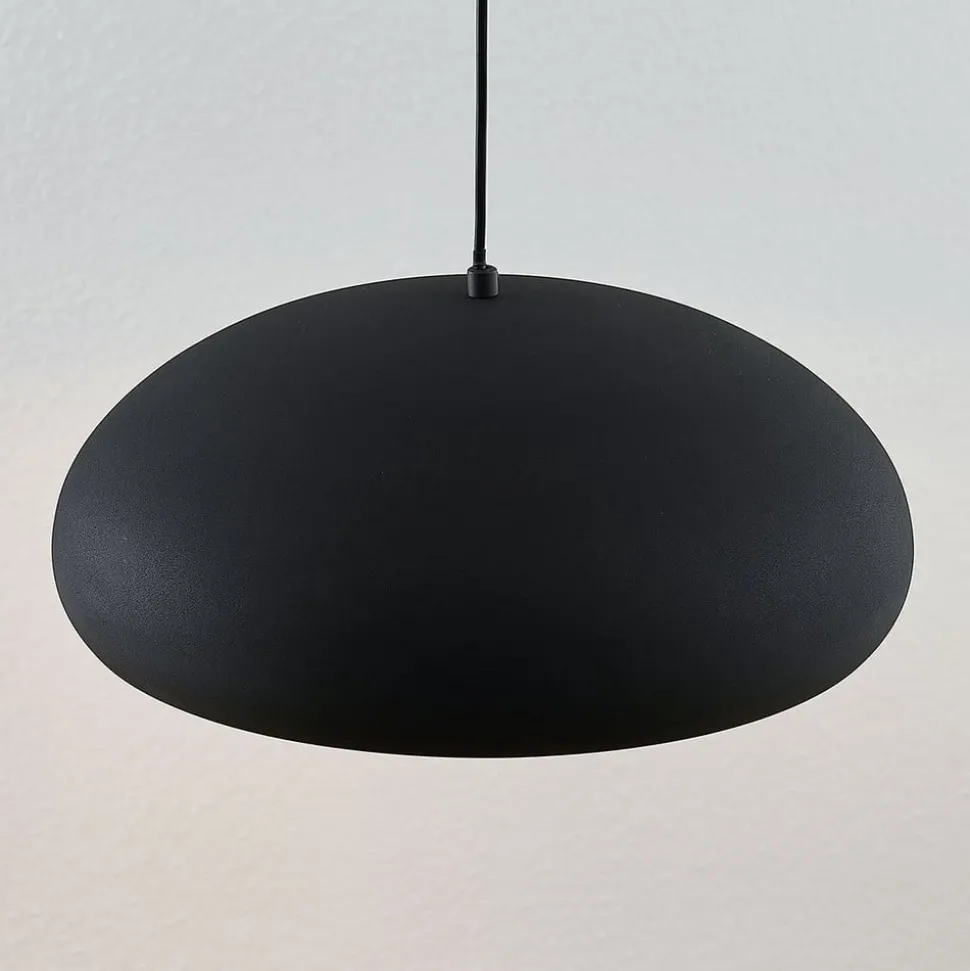 Lindby Gerwina hanglamp, zwart/goud, metaal, 40 cm, E27