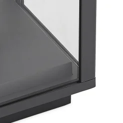 Lindby Giavanna sokkellamp, 29 cm, antraciet, IP44, E27