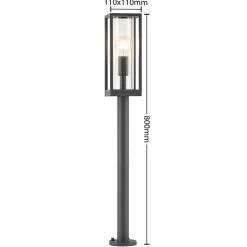 Lindby Giavanna tuinpadverlichting, 80 cm, antraciet, IP44, E27