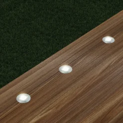 Lindby Gracelle LED inbouwvloerlamp, 3 stuks rond