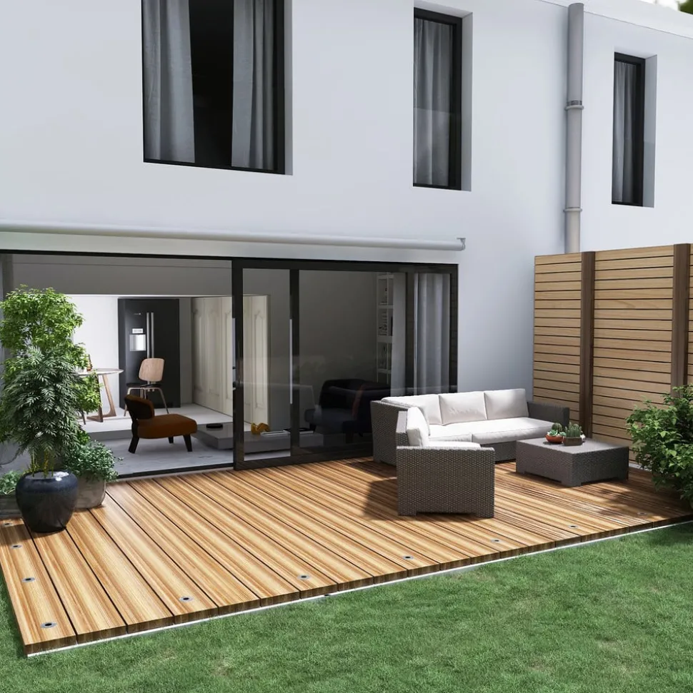 Lindby Gracelle LED inbouwvloerlamp, 3 stuks rond