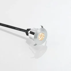 Lindby Gracelle LED inbouwvloerlamp, 3 stuks rond