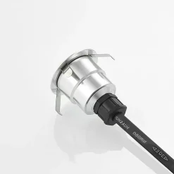 Lindby Gracelle LED inbouwvloerlamp, 3 stuks rond