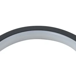 Lindby grondspies lamp op zonne-energie Syrene, 18 cm, zwart, aluminium