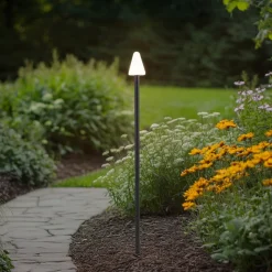 Lindby grondspies lamp Selinda, zwart, hoogte 100 cm