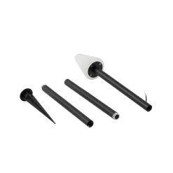 Lindby grondspies lamp Selinda, zwart, hoogte 100 cm