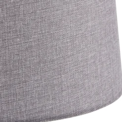 Lindby Haldorin vloerlamp, grijs/zwart, textiel, 157 cm