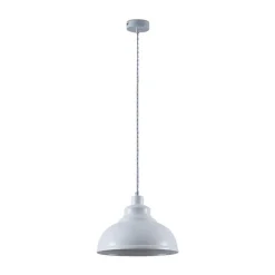 Lindby hanglamp Albertine, 29 cm, wit, metaal